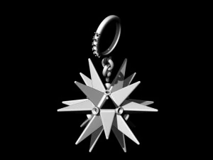 christmas star pendant 3D Print Model