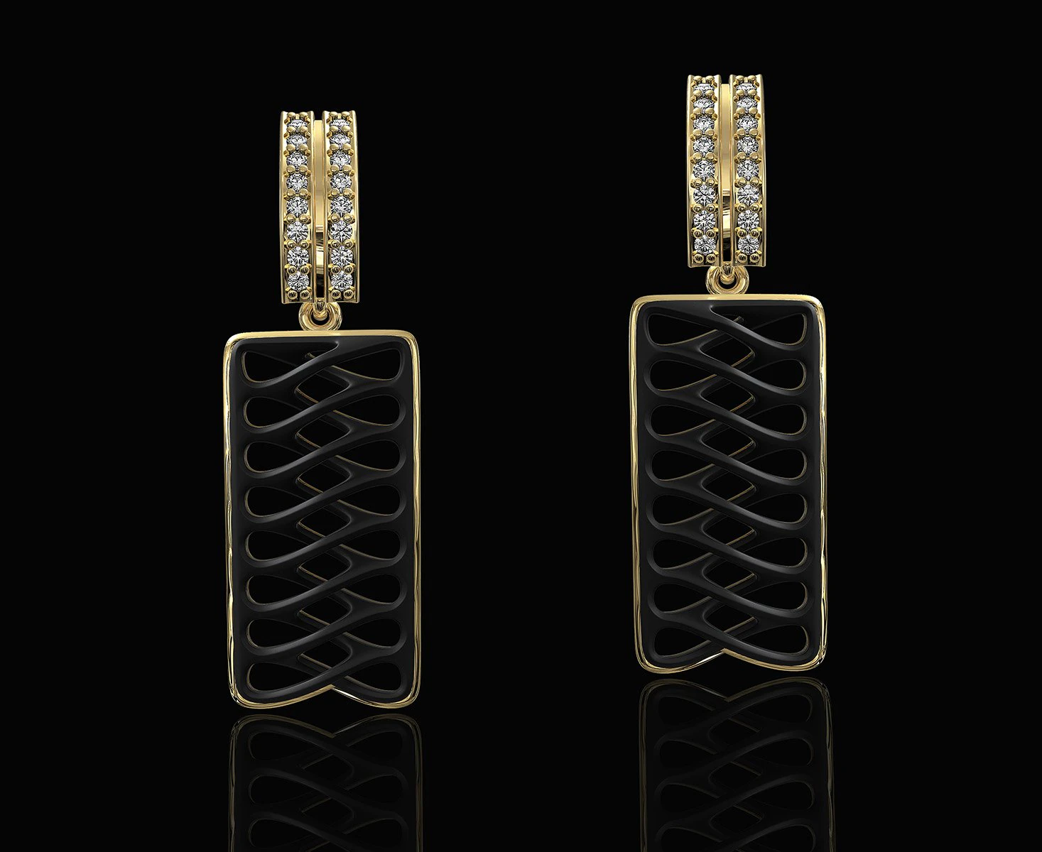 parametric earrings 3D Print Model .c4d .max .obj .3ds .fbx .stl .blend