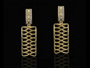 parametric earrings 3D Print Model