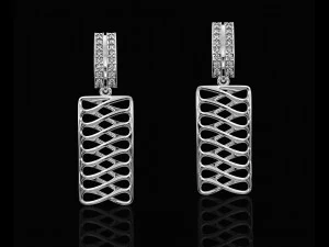 parametric earrings 3D Print Model