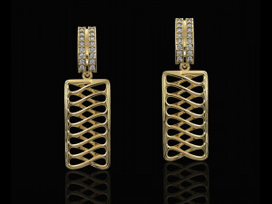 parametric earrings 3D प्रिंट मॉडल
