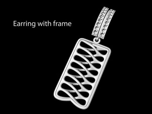 parametric earrings 3D Print Model