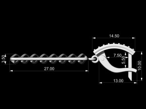 parametric earrings 3D प्रिंट मॉडल