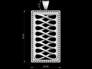 parametric pendant 3D Print Model