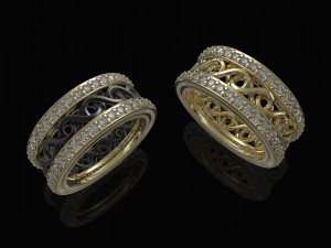 twisted band ring 3D Print Model