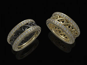 gedraaide bandring 3D printmodel