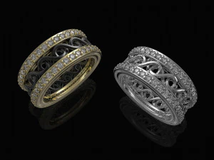 트위스트 밴드 링 3D 프린트 모델