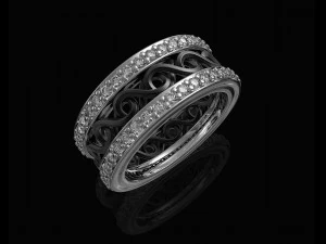 트위스트 밴드 링 3D 프린트 모델