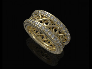 twisted band ring 3D Druckmodell
