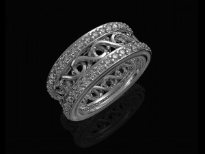 twisted band ring 3D Druckmodell