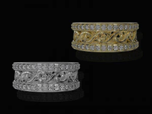 트위스트 밴드 링 3D 프린트 모델