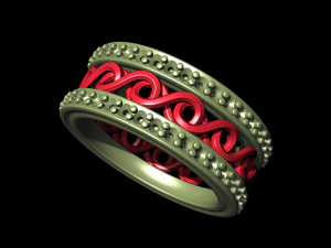 트위스트 밴드 링 3D 프린트 모델