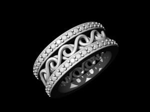 twisted band ring 3D Druckmodell