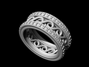 twisted band ring 3D Druckmodell