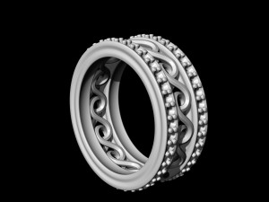 twisted band ring 3D Druckmodell