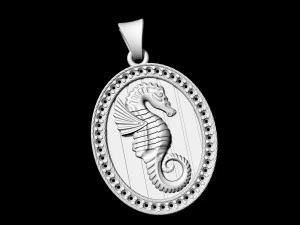 seahorse pendant 3D Print Model