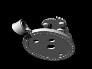 seahorse pendant Modèles 3D en vedette