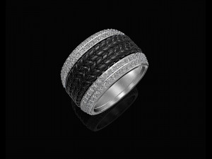 ball of gems ring 3Dプリントモデル