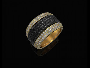 ball of gems ring 3Dプリントモデル
