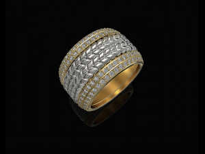 ball of gems ring 3Dプリントモデル