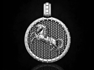 pretty horse pendant Modelo de impresión 3D