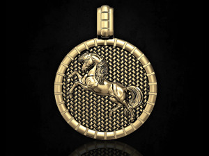 pretty horse pendant Modelo de Impressão 3D