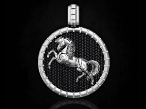 pretty horse pendant Modelo de Impressão 3D