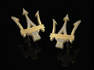 poseidon earrings 3D Print Model
