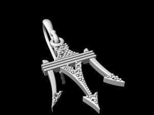poseidon earrings Model Cetak 3D