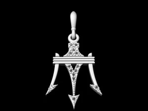 poseidon earrings 3D Print Model