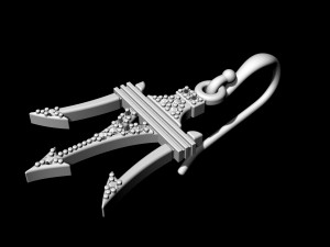 poseidon earrings Model Cetak 3D