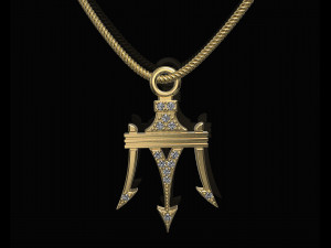 poseidon pendant Modelo de Impressão 3D
