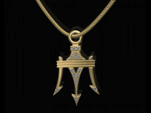 poseidon pendant 3D Print Model
