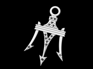 poseidon pendant Modelo de Impressão 3D