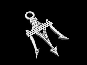 poseidon pendant Modelo de Impressão 3D