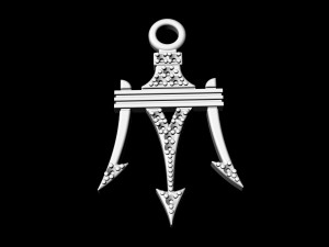 poseidon pendant Modelo de Impressão 3D