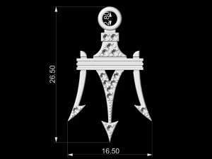 poseidon pendant 3D Print Model