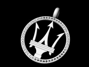 poseidon with frame pendant 3D Принт Модель