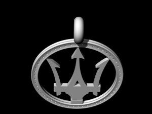 poseidon with frame pendant 3D Print Model