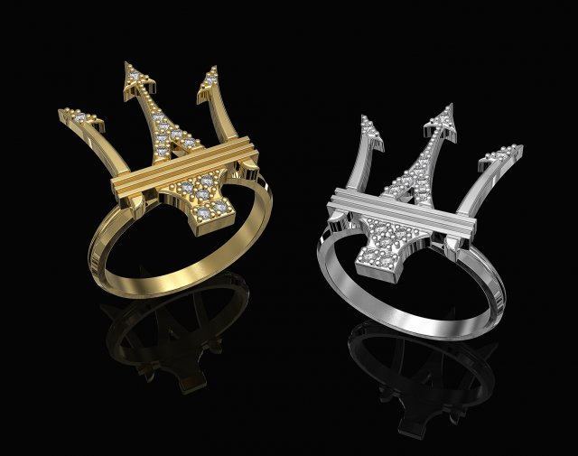 poseidon ring Modèles 3D en vedette .c4d .max .obj .3ds .fbx .stl .blend 