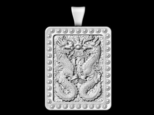 twin dragons-gemini pendant Modello di stampa 3D