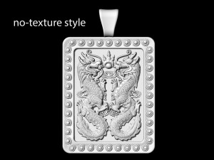 twin dragons-gemini pendant Modello di stampa 3D