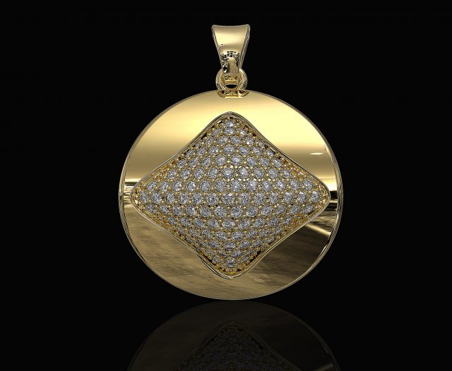 brilliant stylish pendant 3D Print Model .c4d .max .obj .3ds .fbx .stl .blend 