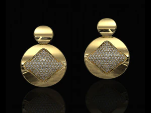 brilliant stylish earrings 3D Print Model