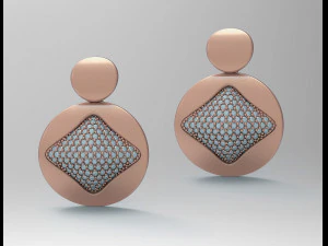 brilliant stylish earrings 3D Print Model