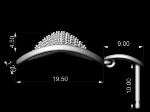 brilliant stylish earrings 3D Print Model