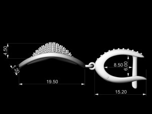 brilliant stylish earrings 3D Print Model