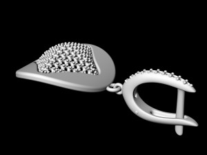 brilliant stylish earrings 3D Print Model