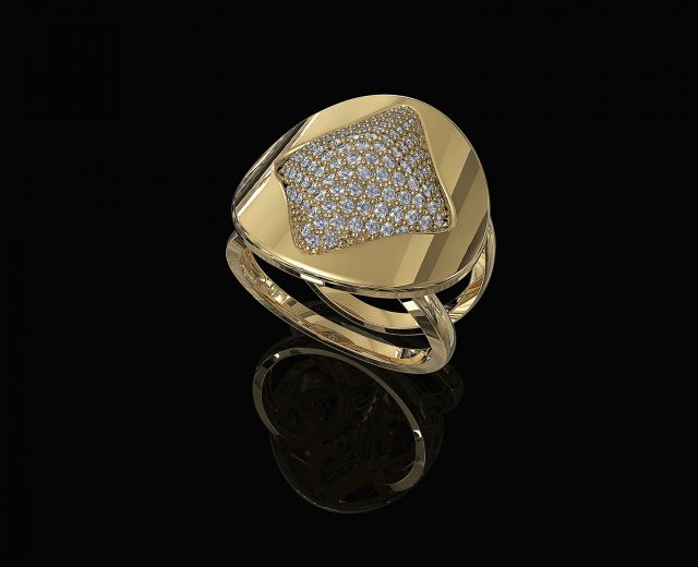 brilliant stylish ring 3D Принт Модель .c4d .max .obj .3ds .fbx .stl .blend 