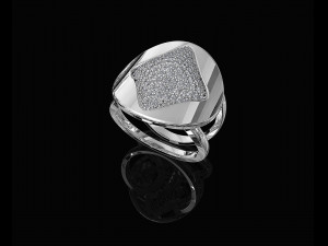 brilliant stylish ring 3D Принт Модель